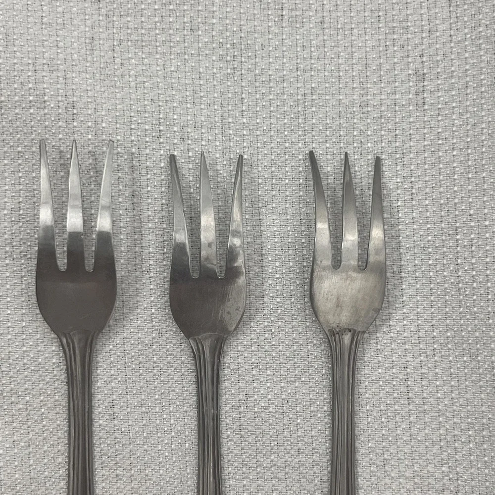 Vintage Brand Ware Stainless Steel Cocktail Fork Small 6